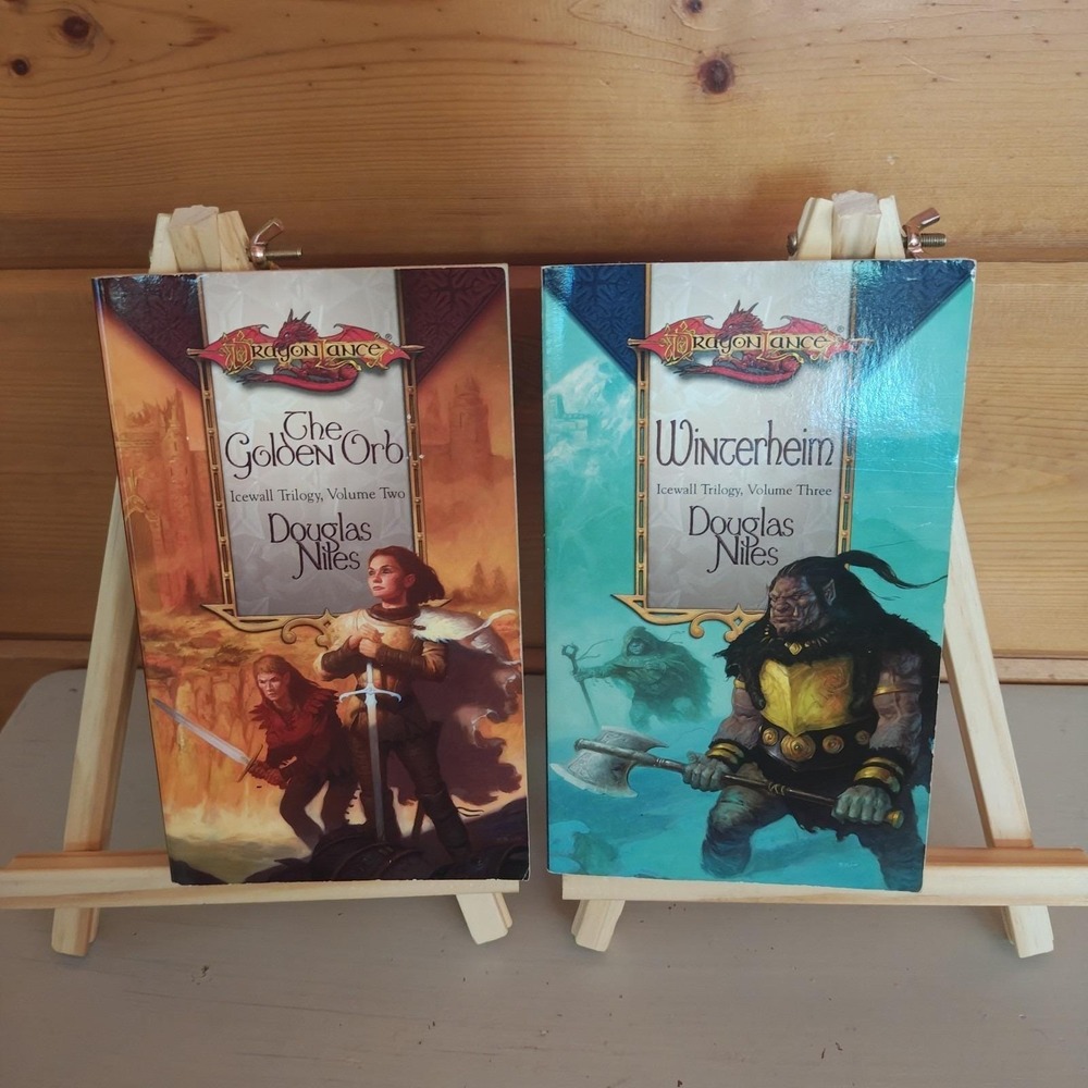 Dragon Lance Icewall Trilogy Volumes 2 & 3 Winterheim The Golden Orb Ice Wall